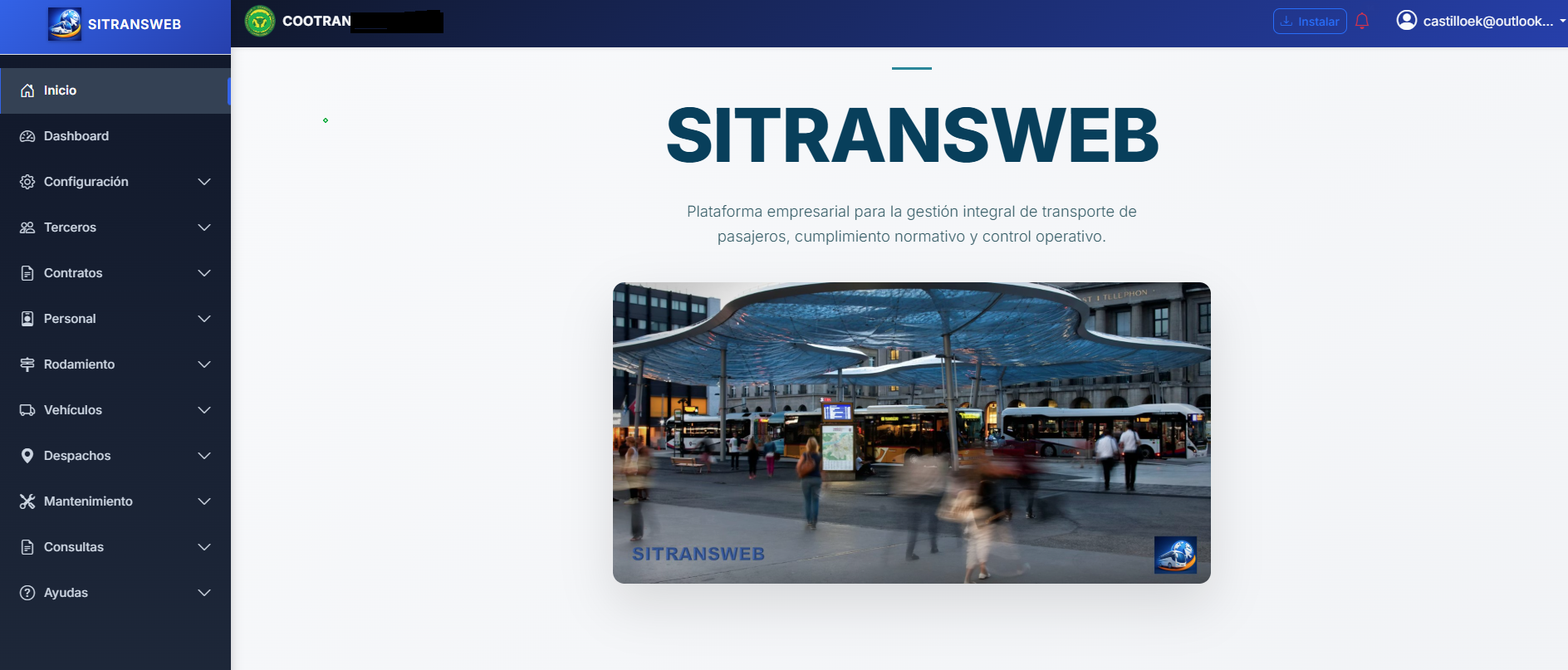 Software SITRANSWEB para transporte especial, FUEC, PESV y control documental